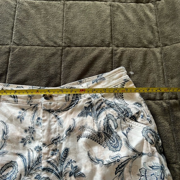 Anthropologie Blue and White Wide Leg Pants - Picture 8 of 10